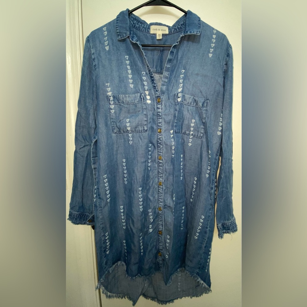 Heart Print Long Sleeve Dress